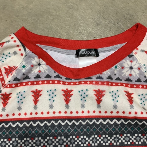Cuddl Duds Christmas Pajama Top Bears Tree Print Family Matching - Picture 5 of 6